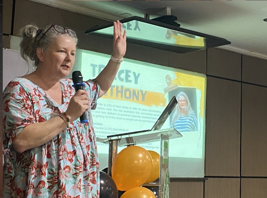 Tracy Anthony working with Claude Code