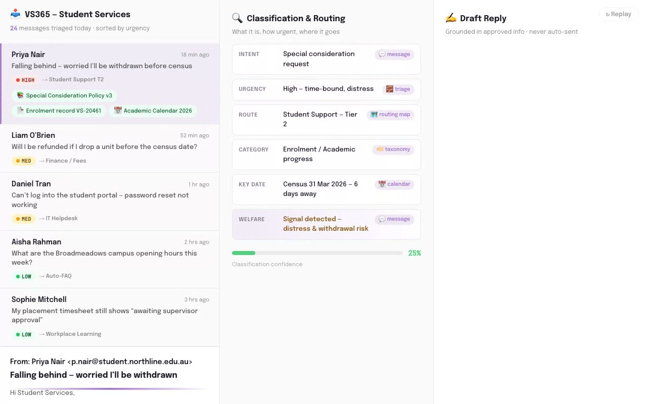 VS365 - Education Administration AI application