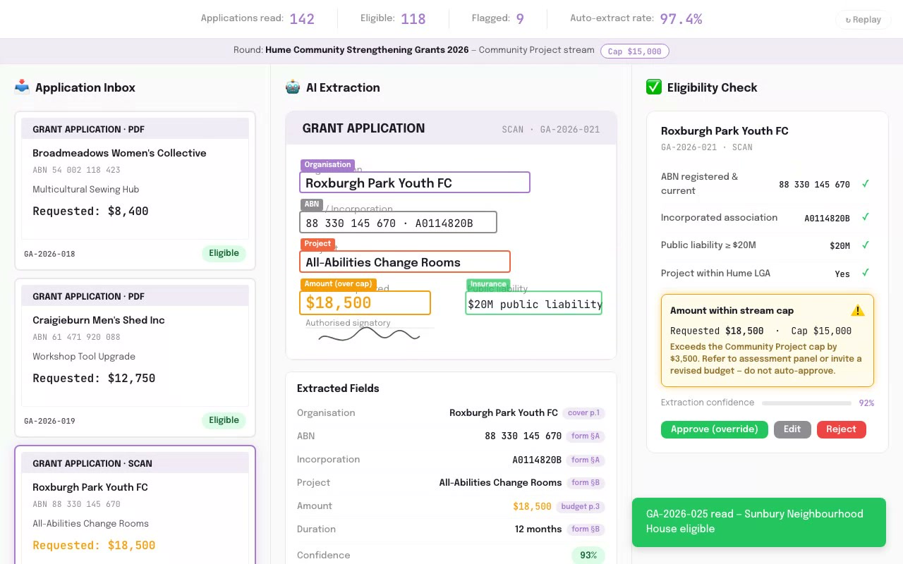 Grant Application Reader - Not-for-Profit AI application