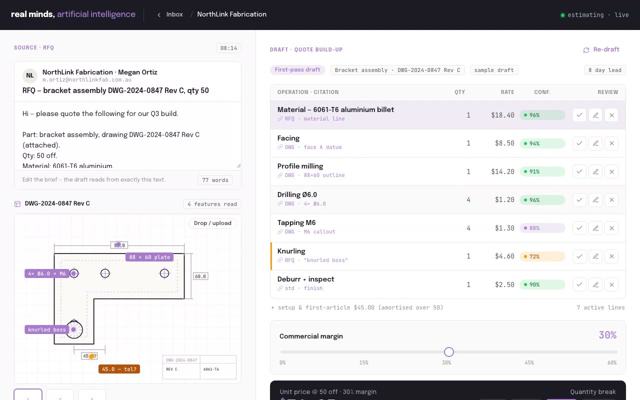 Quote Drafter - Professional Services AI application