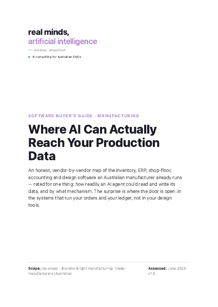 Manufacturing software buyer's guide cover